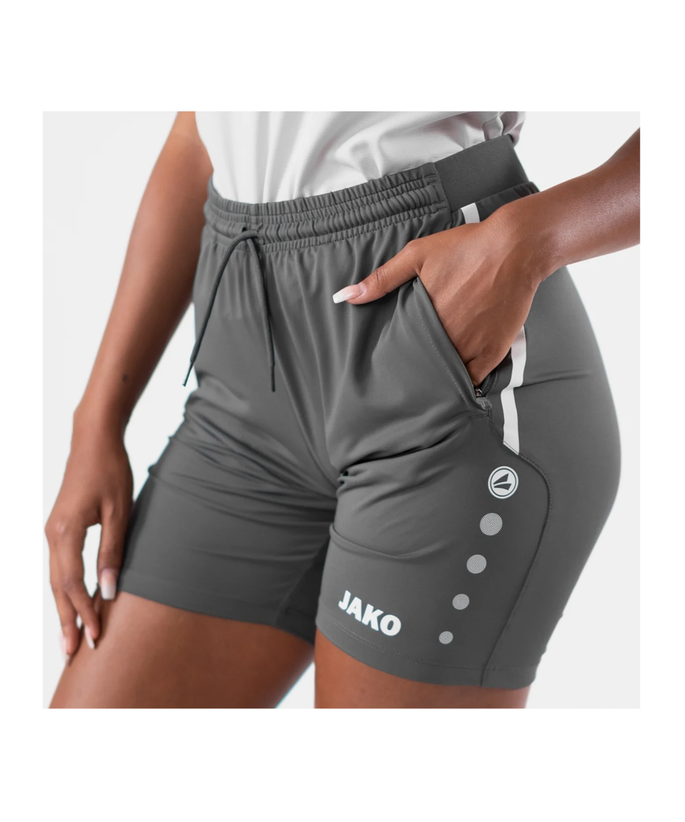 JAKO Allround Trainingsshort Damen Grau F820