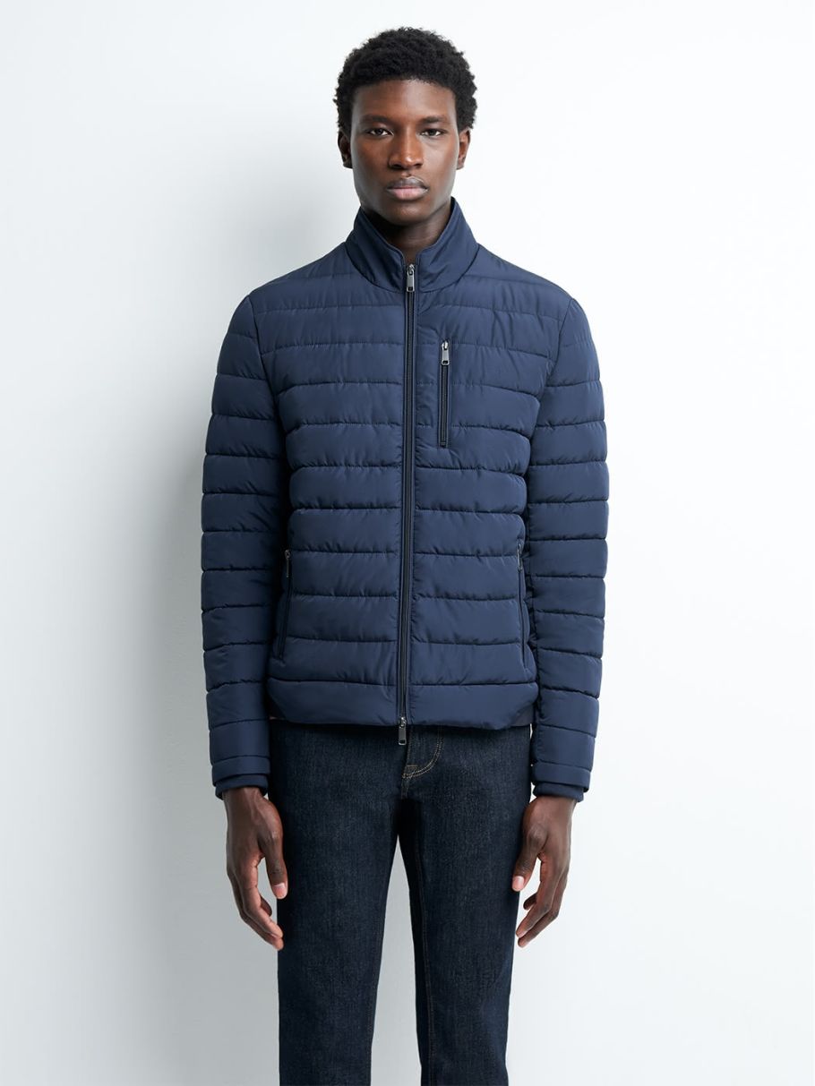 Blouson matelassé col montant