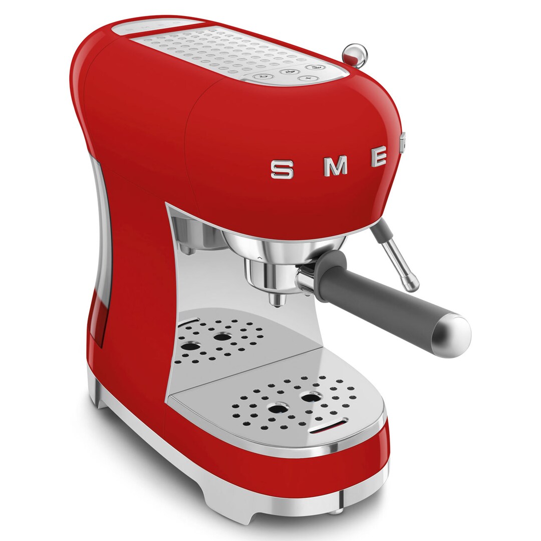 SMEG Espresso-Kaffeemaschine rot 50's Style