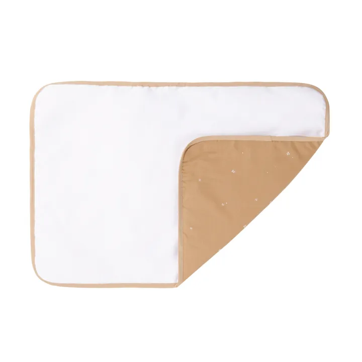 Nobodinoz Matelas à langer de voyage Stories en coton bio | Blush