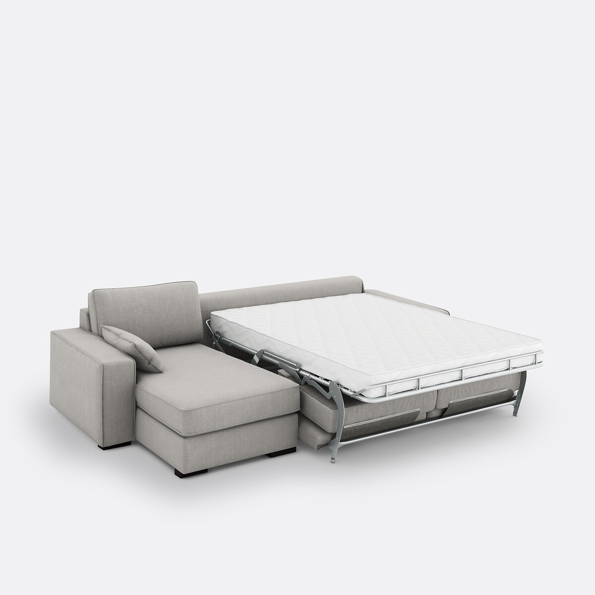 LA REDOUTE INTERIEURS<br>Sofá-cama de canto, algodão/linho, espuma Cécilia