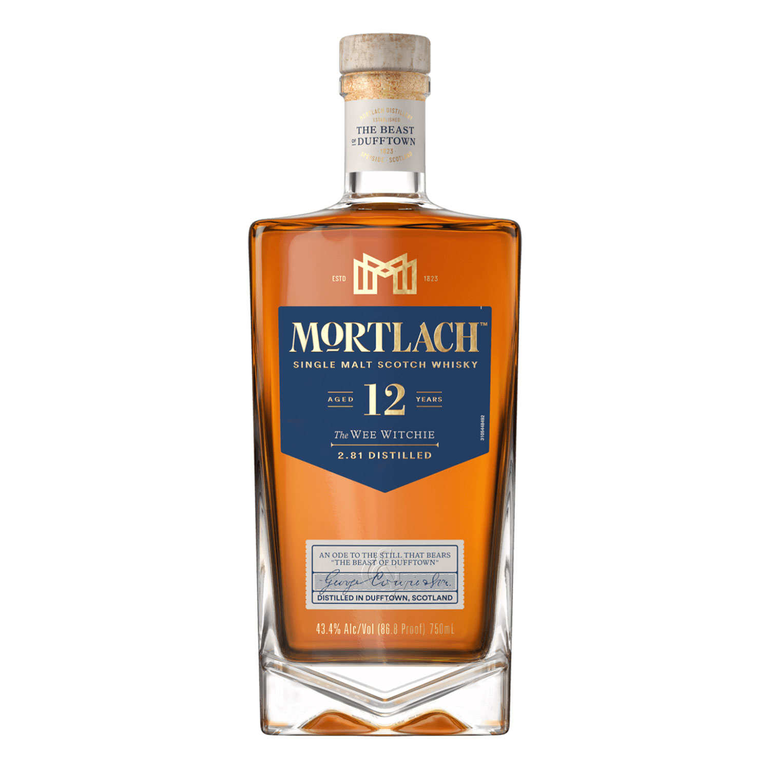 Mortlach 12 ans - Whisky d'Ecosse 43,3% - Mortlach