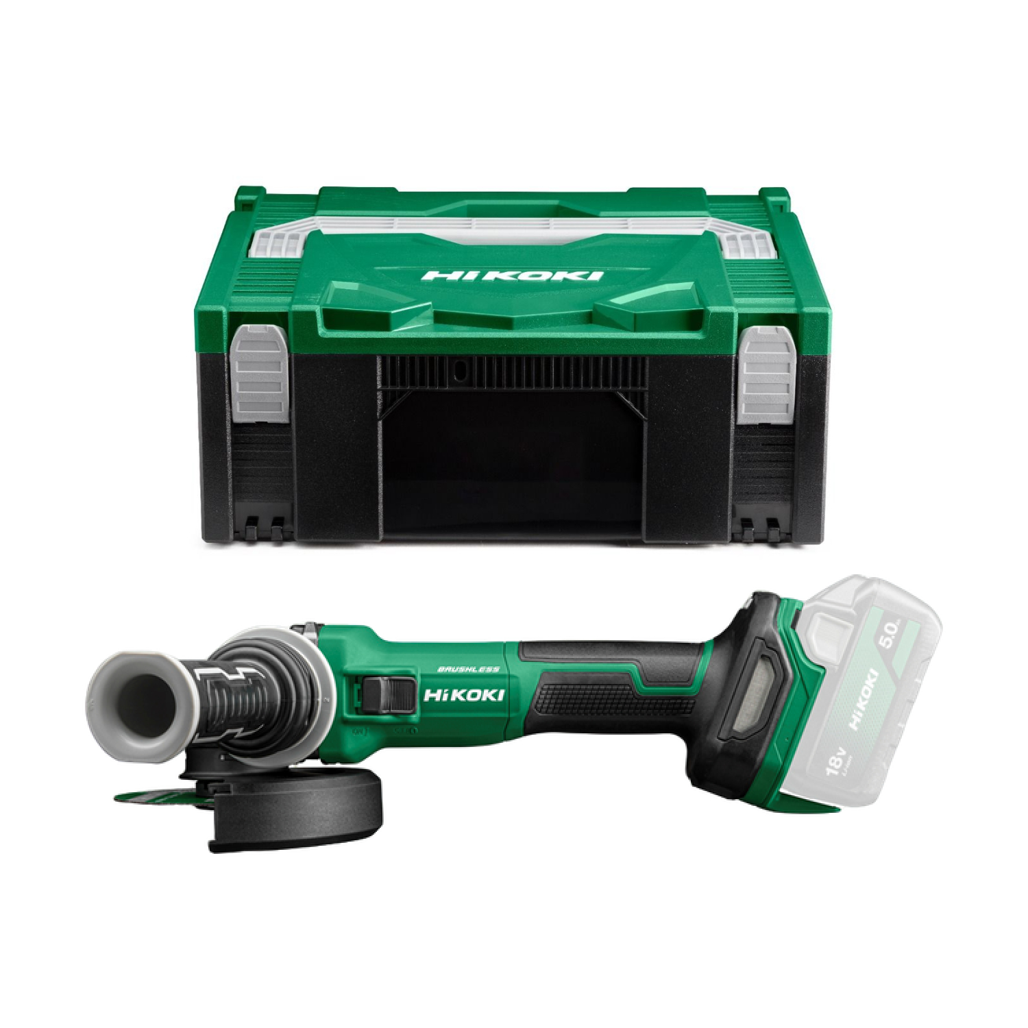 HiKOKI G1813DVE W2Z Accu haakse slijpmachine - 18V - 125 mm - In HSC II koffer