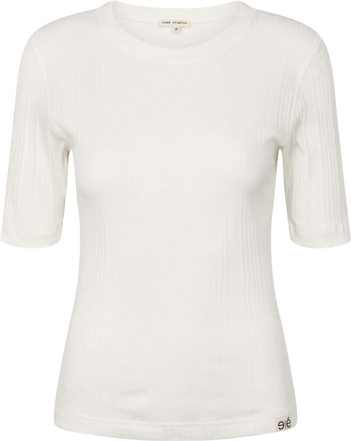 esmé studios ESLotus 2/4 Sleeve Tee GOTS Snow white