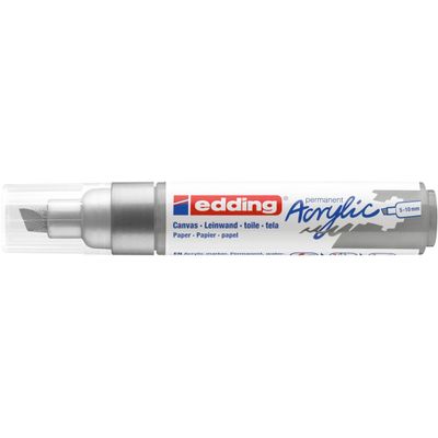 Edding 5000 - Marqueur acrylique - argent