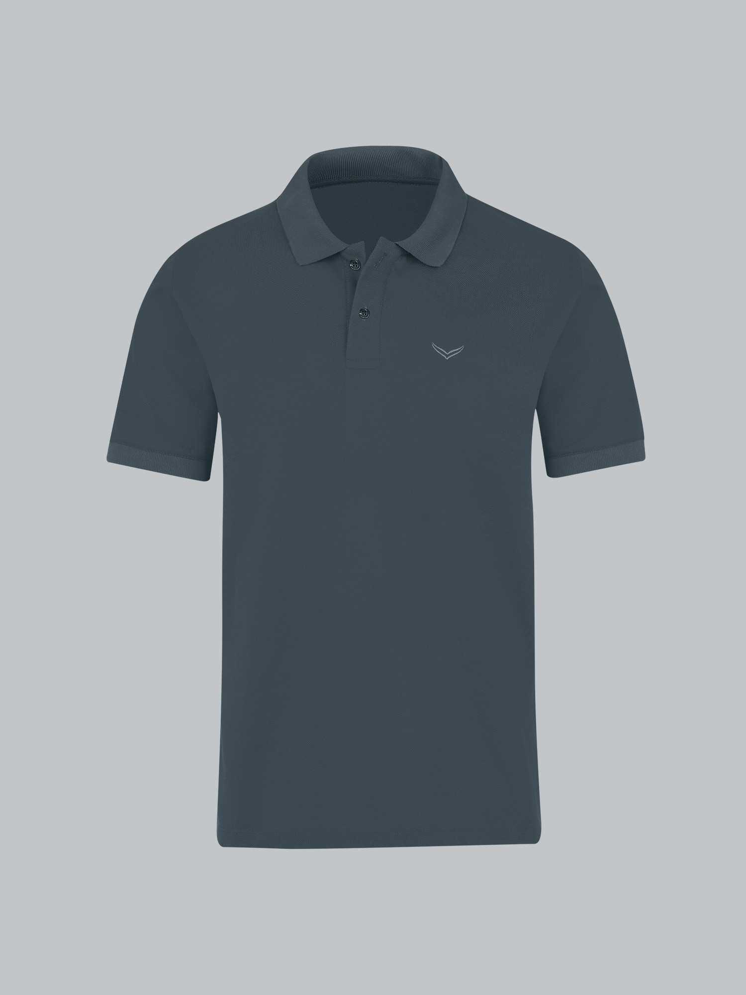Polo-Shirt 100% Biobaumwolle Anthrazit