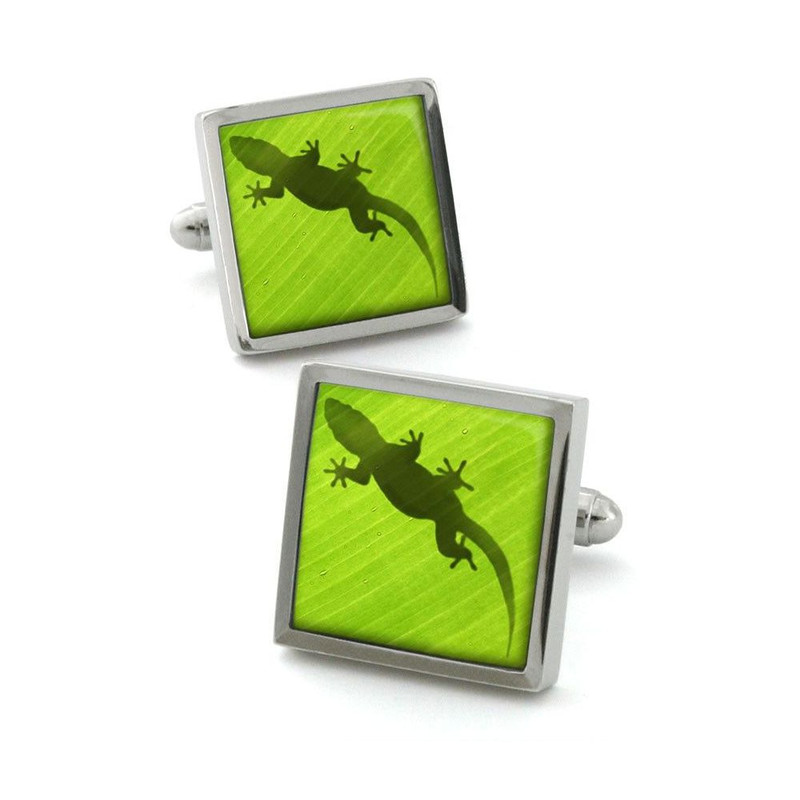 Boutons de manchette, gecko