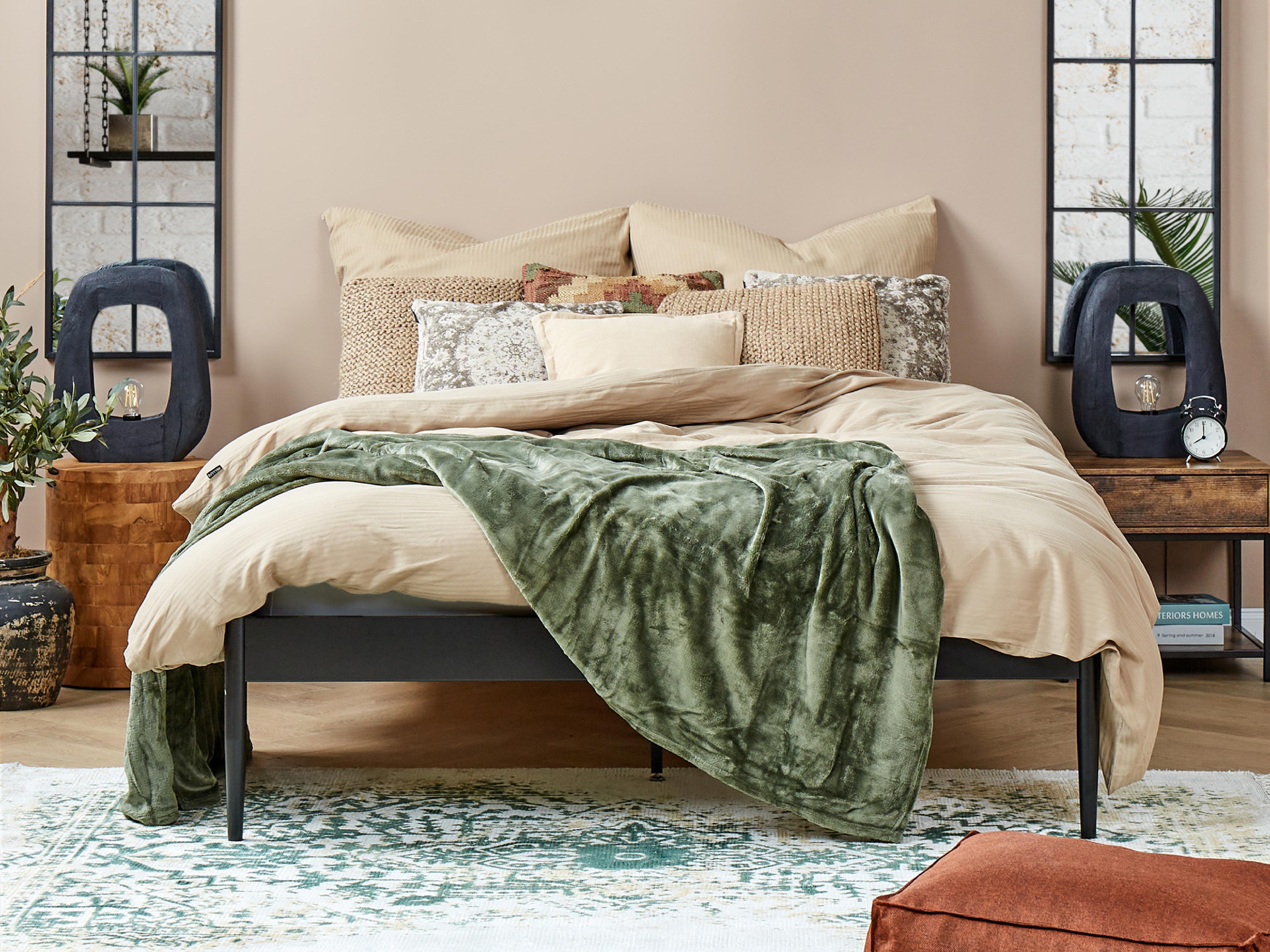 Bed Metaal VAURS 180 x 200 cm Zwart