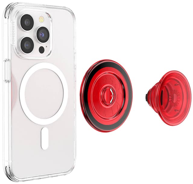 Popsockets PopGrip til MagSafe telefonholder (rød)