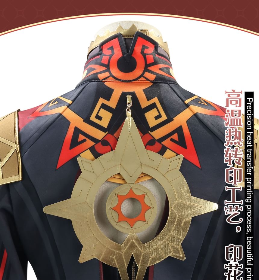Feravin - Genshin Impact Mavuika Cosplay Kostuumset / Pruik