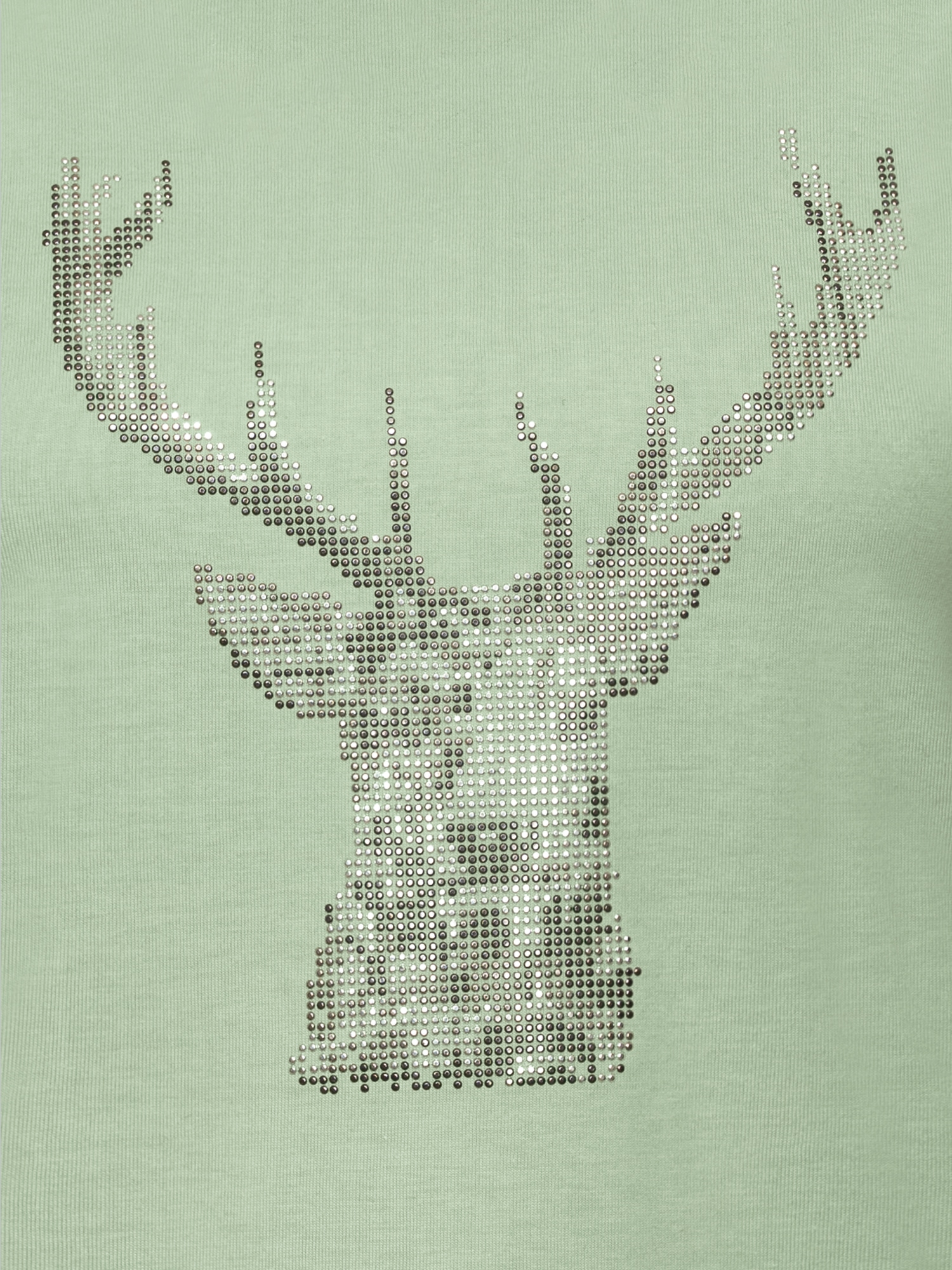 T-Shirt Glitzer-Hirsch Green tea
