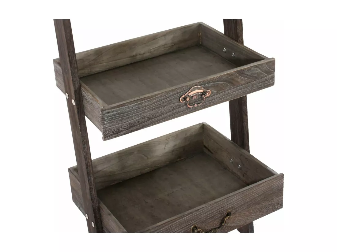 Echelle étagère plante jardinière marron 43 x 32 x 169 cm ETA04010