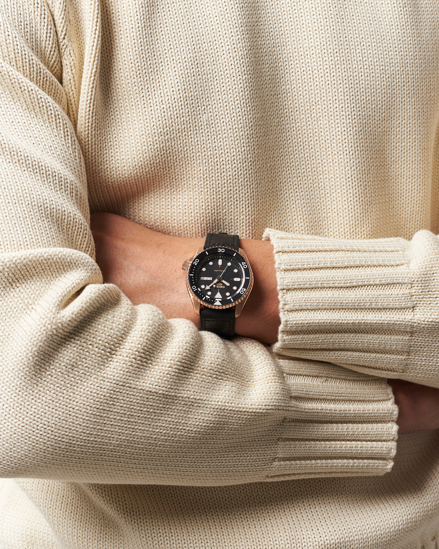 Seiko 5 Sports Automatic Diver Steel 43mm Black Dial