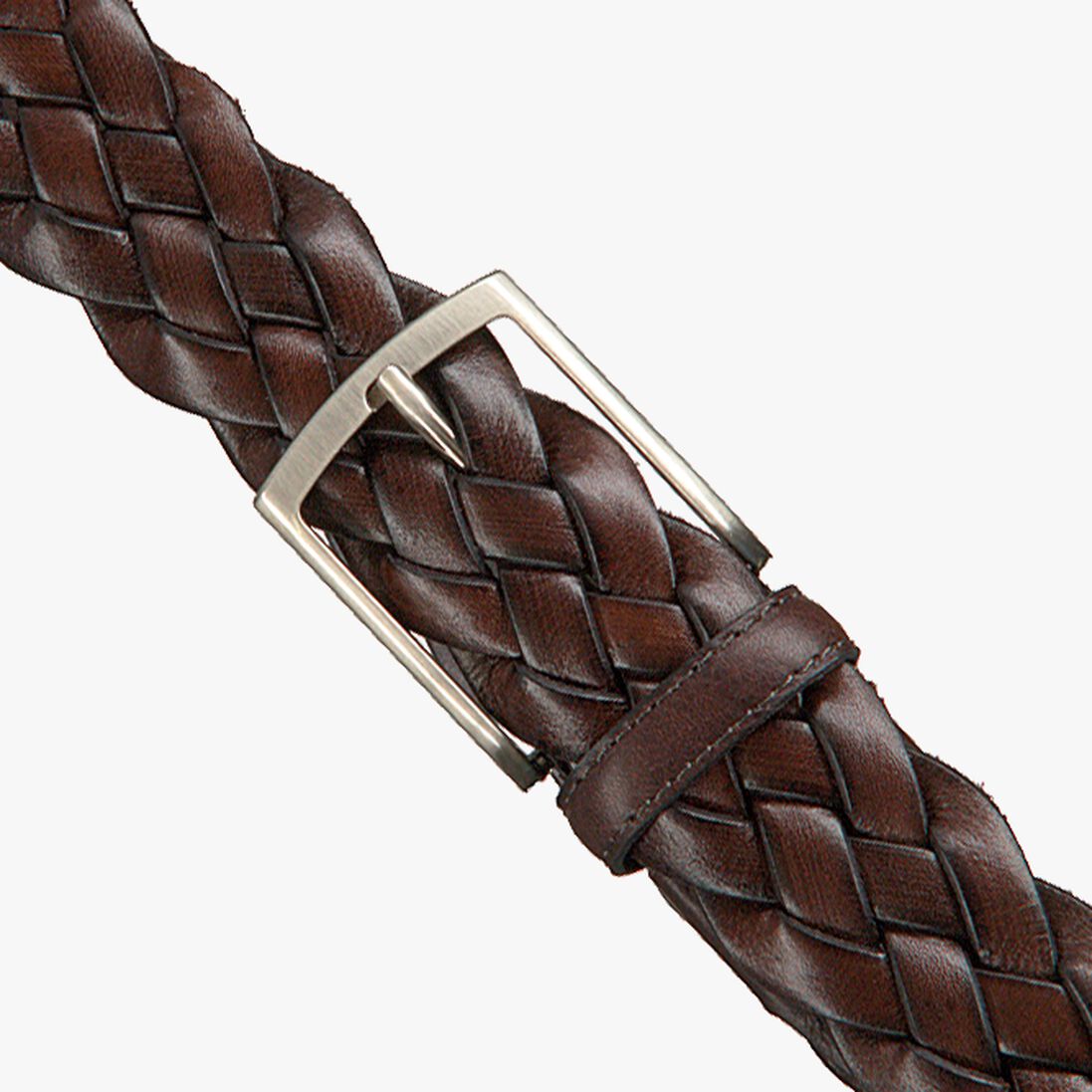 MAZZELTOV bruine mazzeltov riem treccia pelle