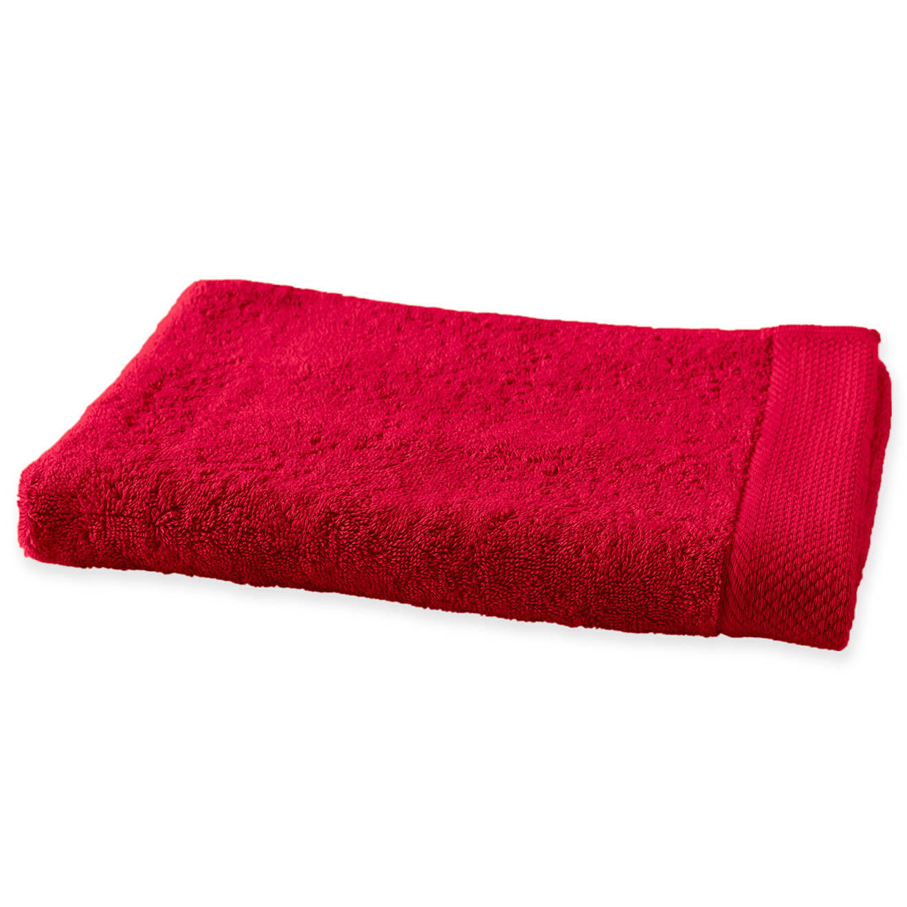 Soft by Perle de Coton Serviette de toilette rouge - 50x100 cm