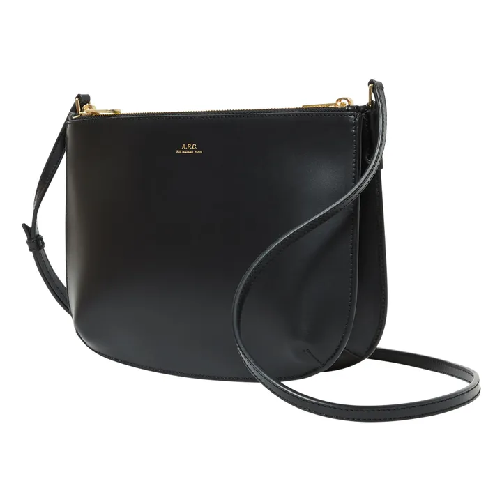 A.P.C. Sac Sarah Cuir Lisse | Noir