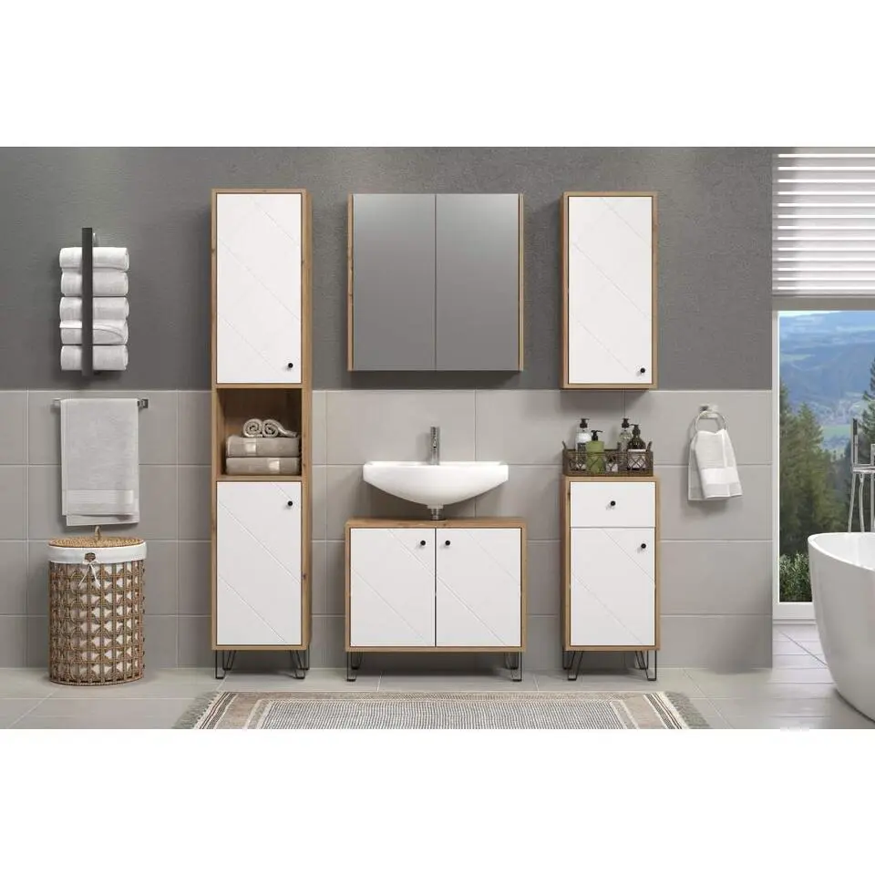 Trendteam Kolomkast Touch - 36 x 29 x 191 cm - Artisan Oak