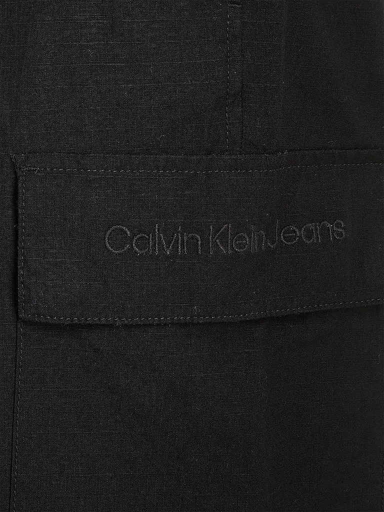 CALVIN KLEIN JEANS Cargohose schwarz