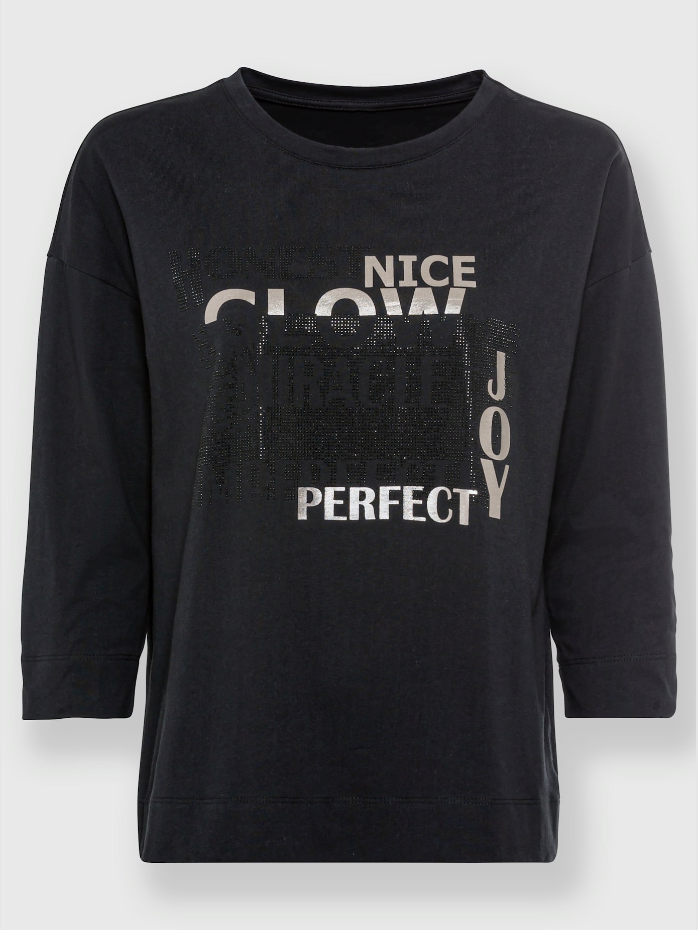 T-shirt joli imprimé feuille devant