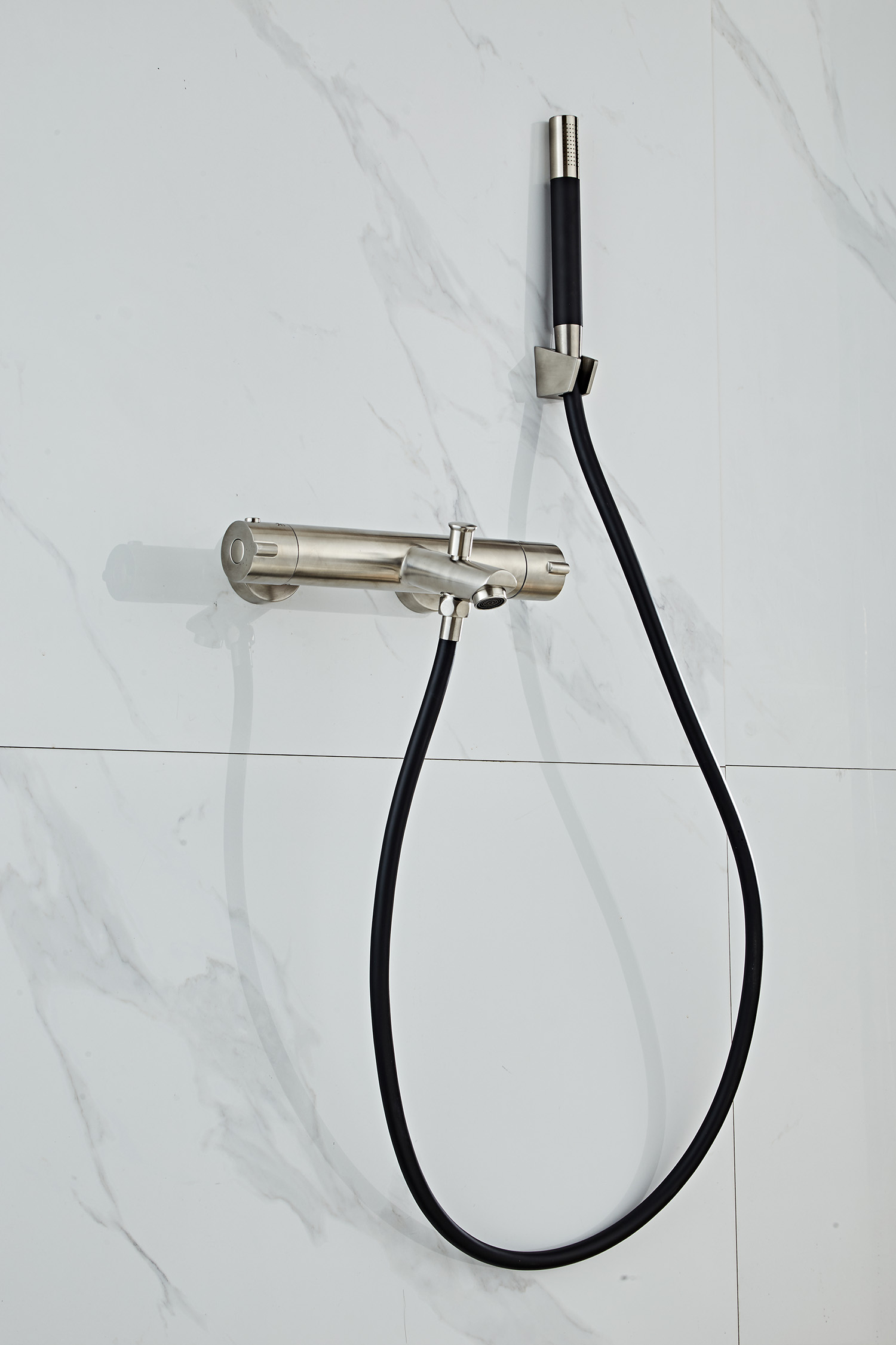 Saniclear Exclusive Pro 304-RVS thermostatische badkraan met handdouche