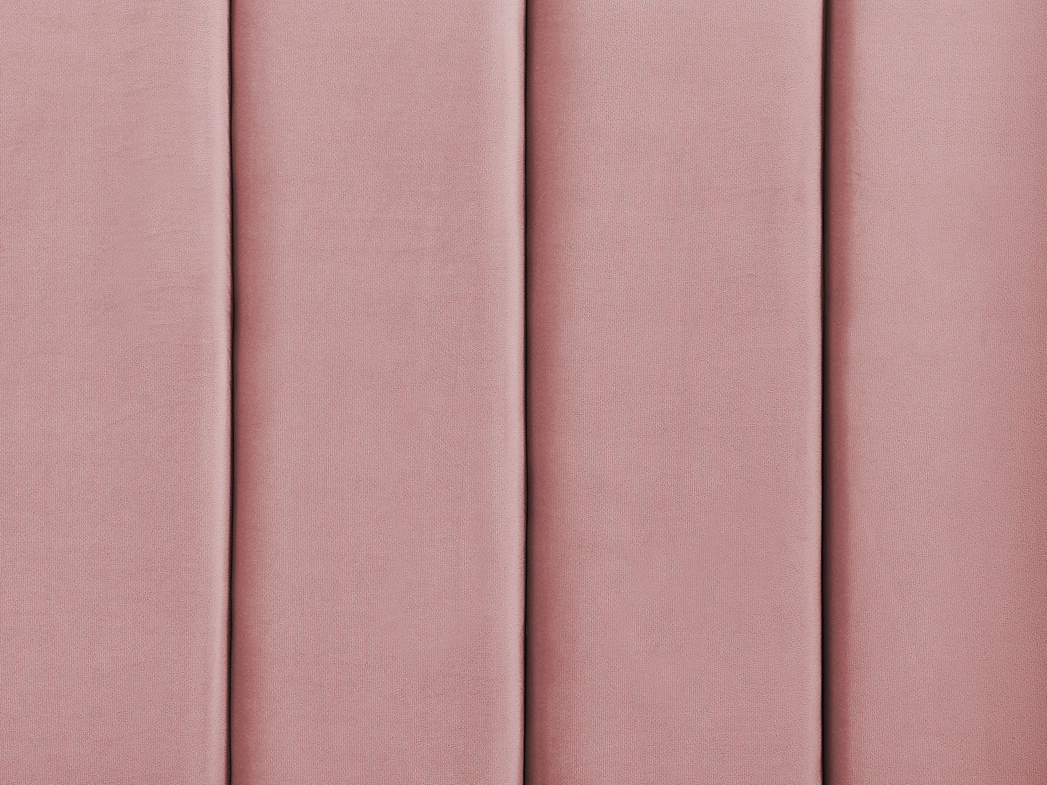 Bed met opbergbankje Fluweel NOYERS 140 x 200 cm Roze