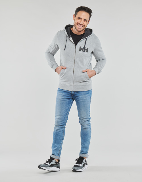 Helly Hansen - HH LOGO FULL ZIP HOODIE Gris