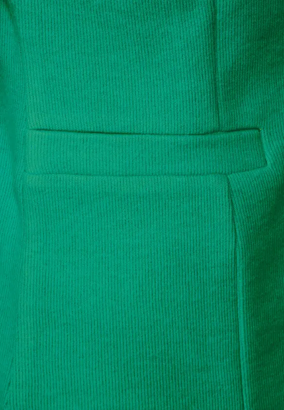 Basic Blazer mit Raffungen - dark cameo green