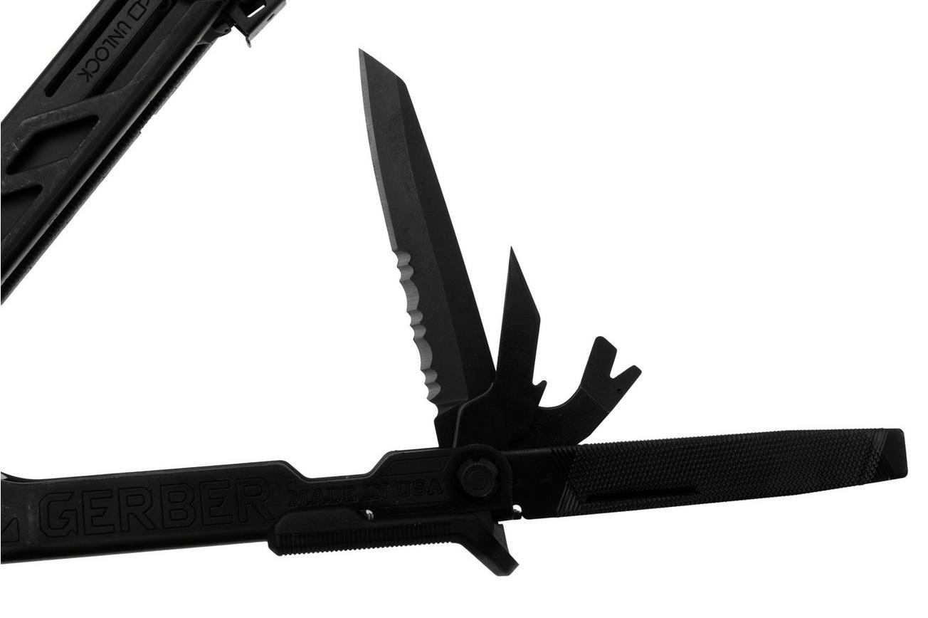 Gerber Center-Drive Rescue Black, Black Nylon MOLLE-foedraal en bit set 1061205 multitool