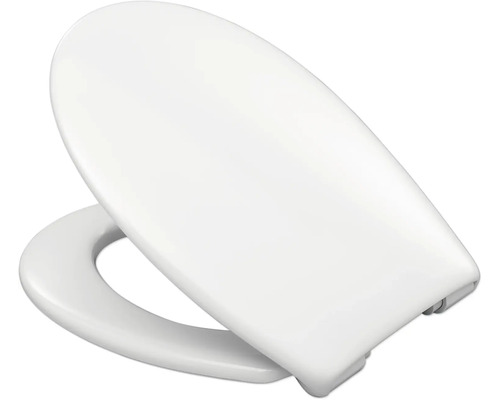 REIKA Ida toiletzitting, wit, met soft-close mechanisme en Quick&Clean, ovale vorm
