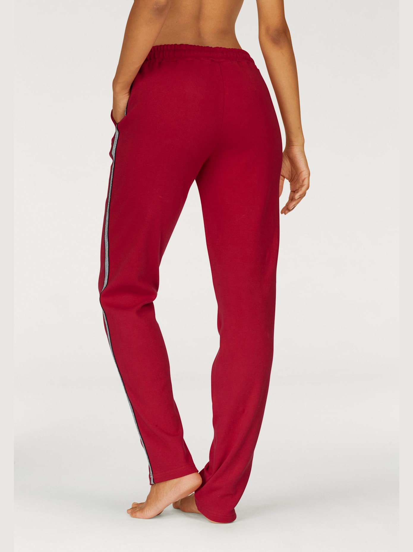 Pantalon d'intérieur sweatshirt avec bandes latérales métalliques