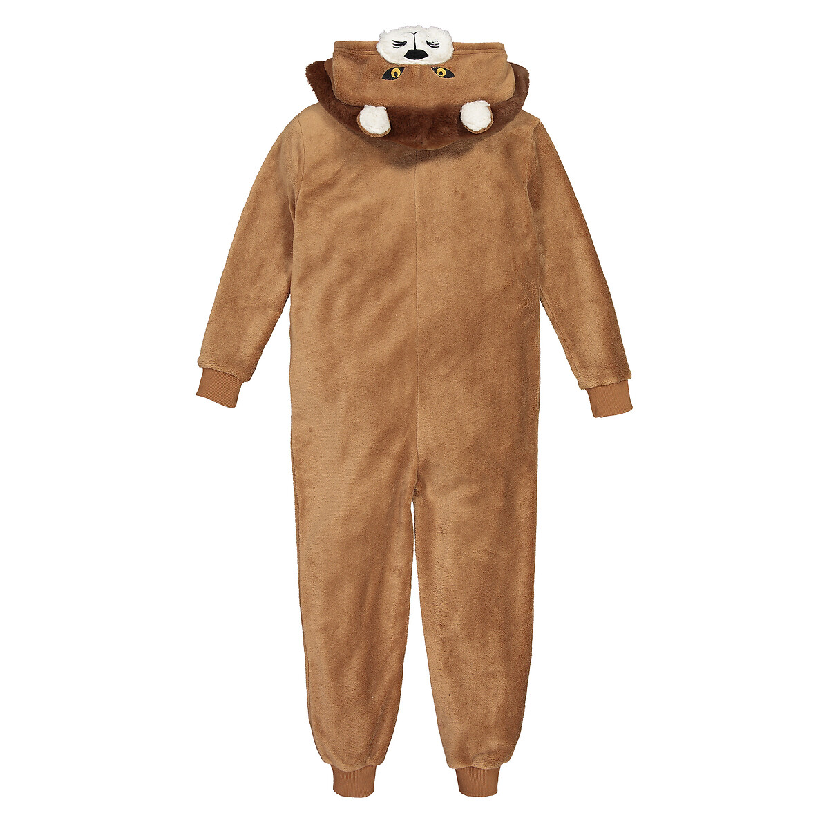 COLEÇÕES LA REDOUTE<br>Macacão com capuz de leão, em fleece