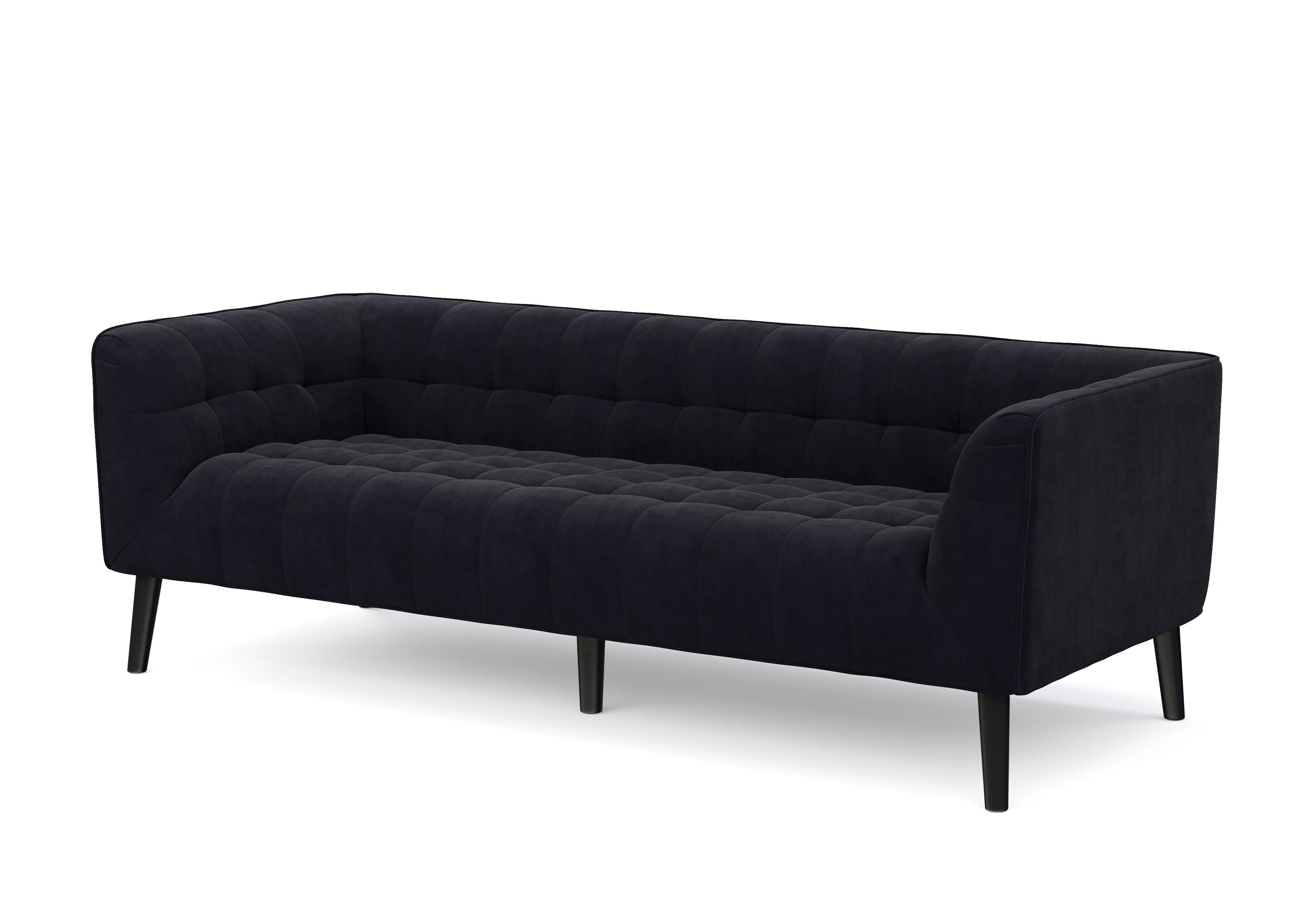Sofa Set Samt MERLIN anthrazit