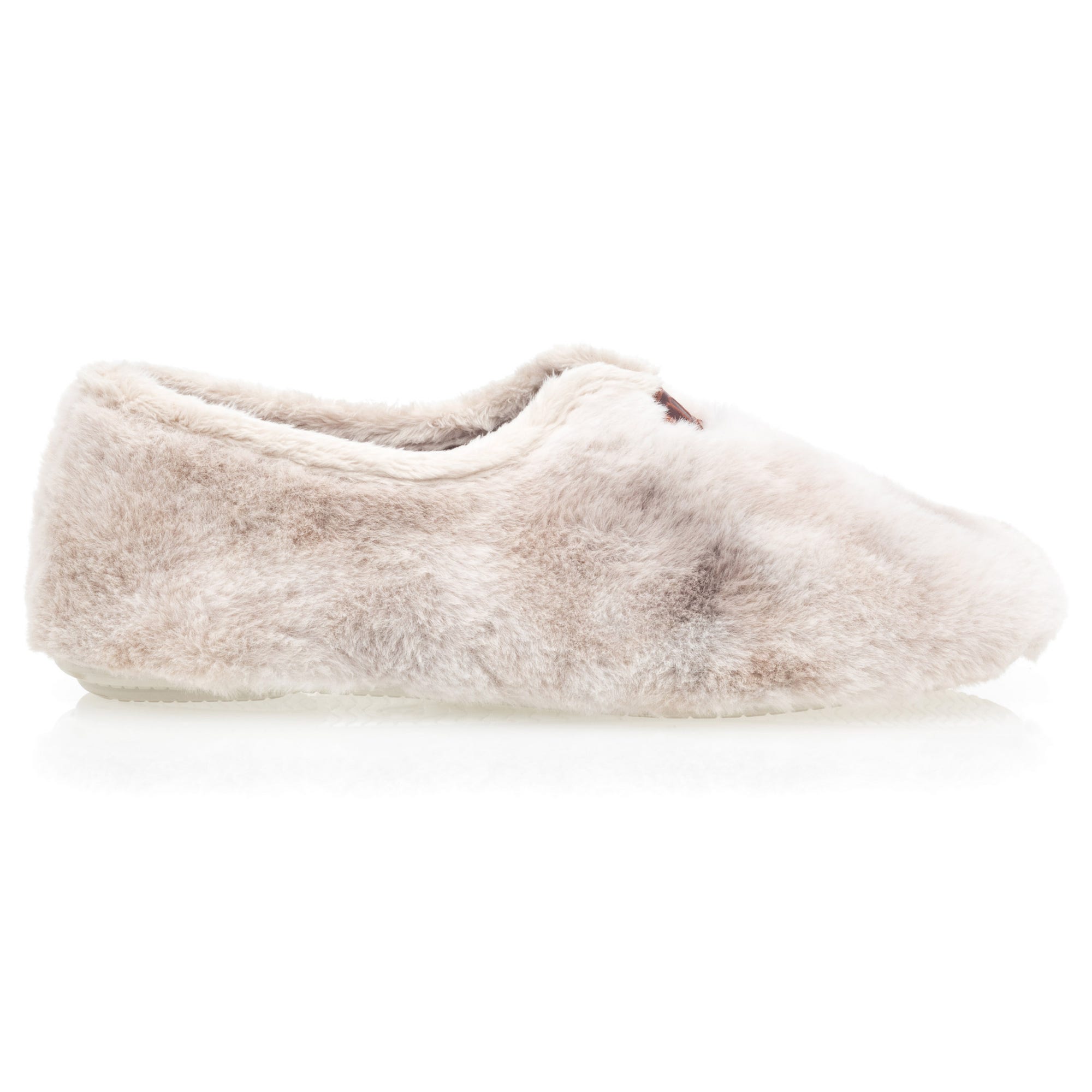 Pantoufles botillons Femme beige