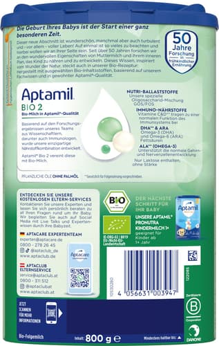 Aptamil BIO 2 Folgemilch