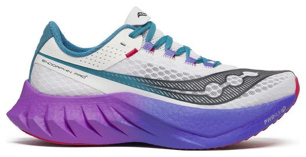 Chaussures Running Saucony Endorphin Pro 4 Blanc/Violet Femme