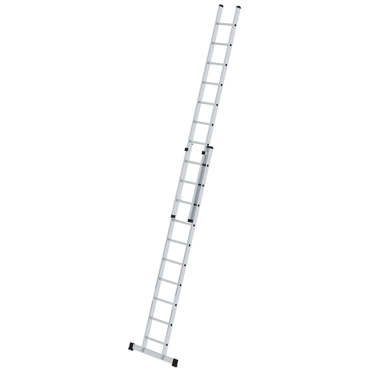 PROREGAL 2-delige sportschuifladder met standaard dwarsbalk, 2 x 10 sporten
