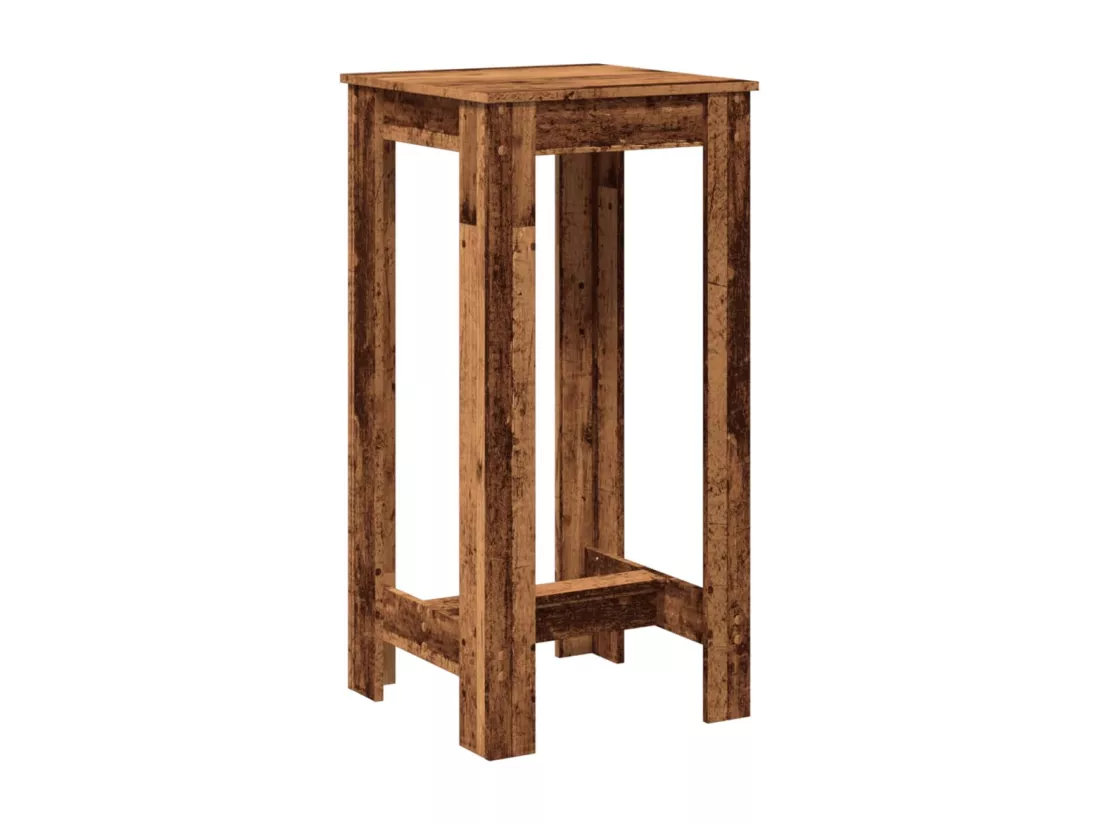 Table de bar vieux bois 51x50x103,5 cm bois d'ingénierie