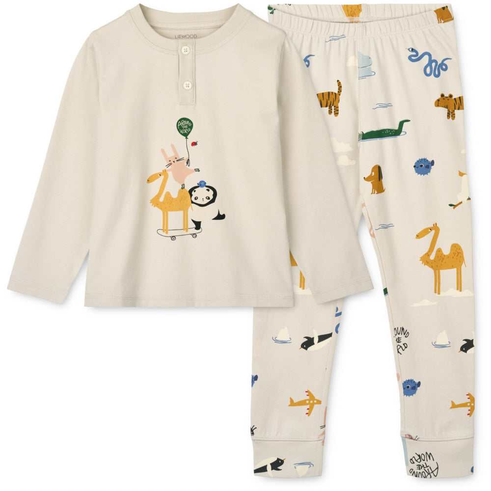 Køb LIEWOOD Around The World / Sandy Wilhelm Printed Pyjamas Sæt
