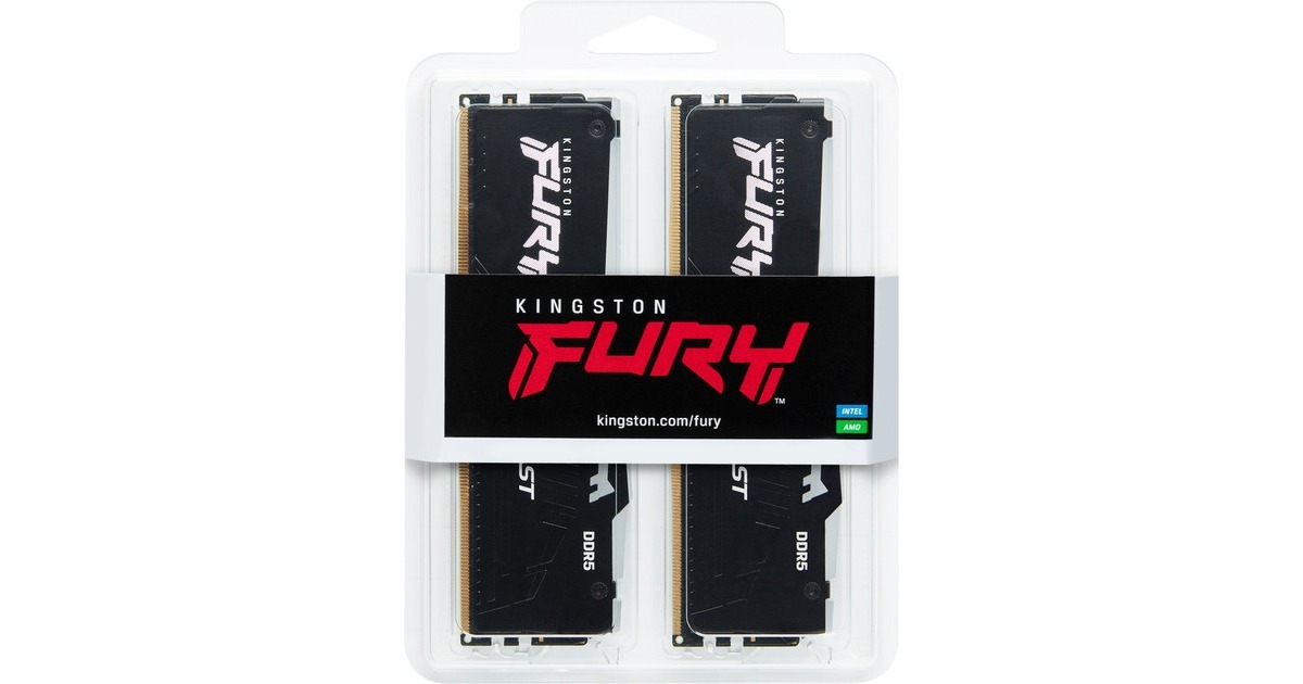 Kingston FURY32 GB DDR5-5600 Kit werkgeheugen  (Zwart, KF556C36BBEAK2-32, Beast RGB, XMP, EXPO)