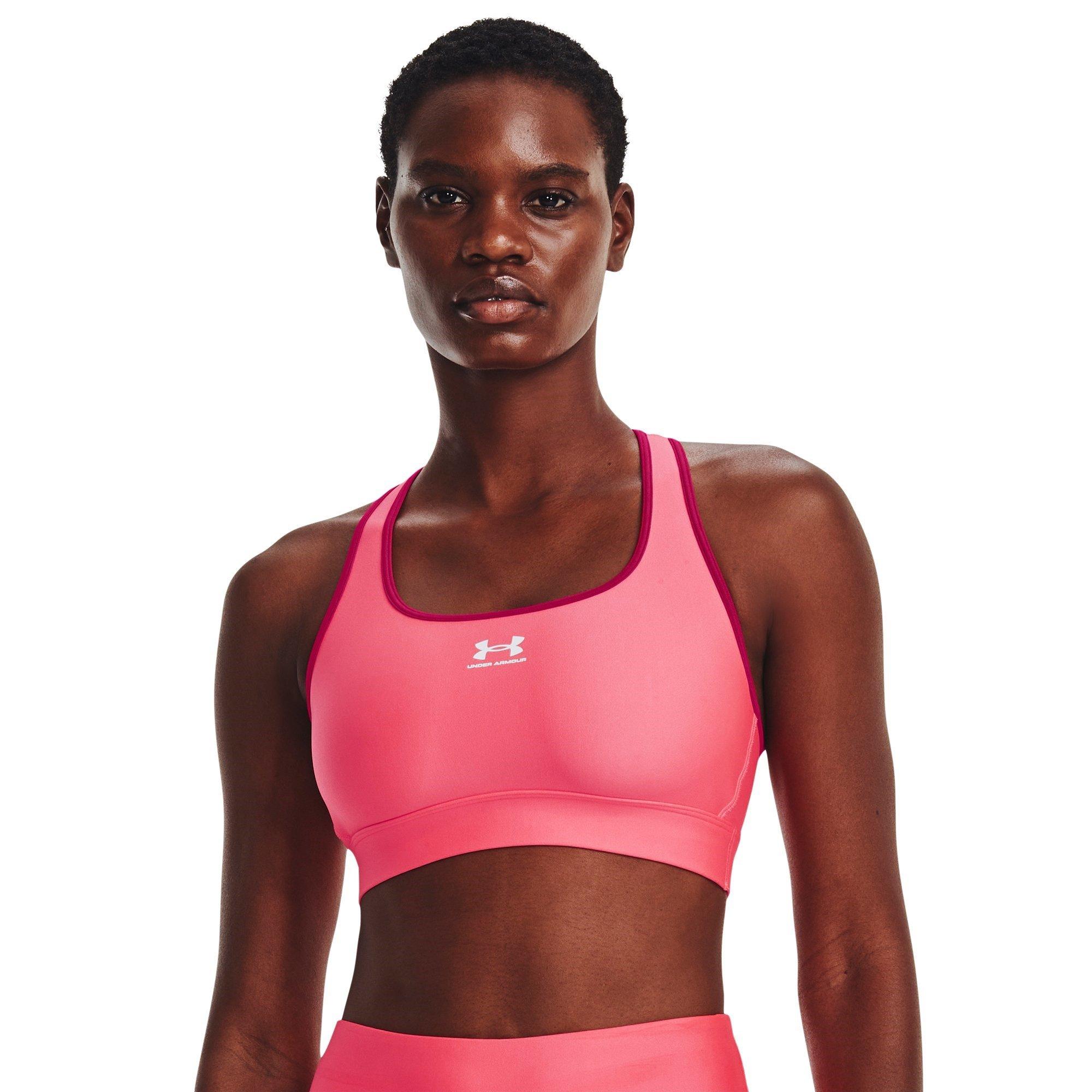 Under Armour UA HeatGear Armour Mid Padless Sports Bra Womens