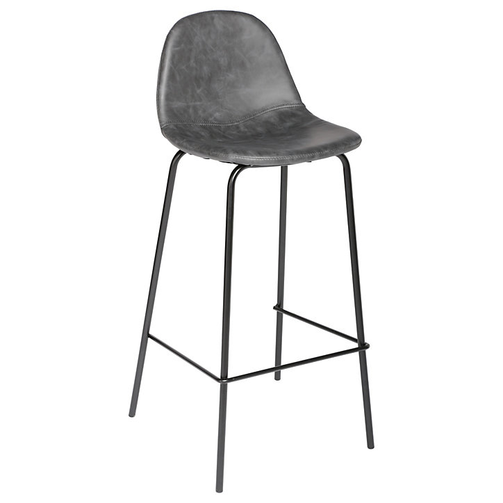 Lot de 2 tabourets de bar Vladi gris
