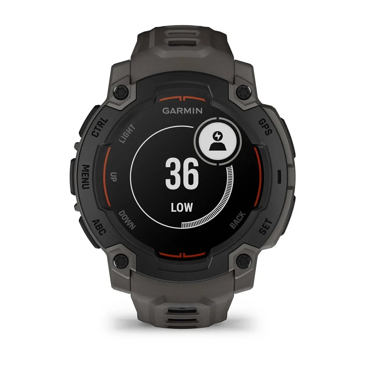 Garmin Instinct E, 45 Mm Black Bezel With Charcoal Band