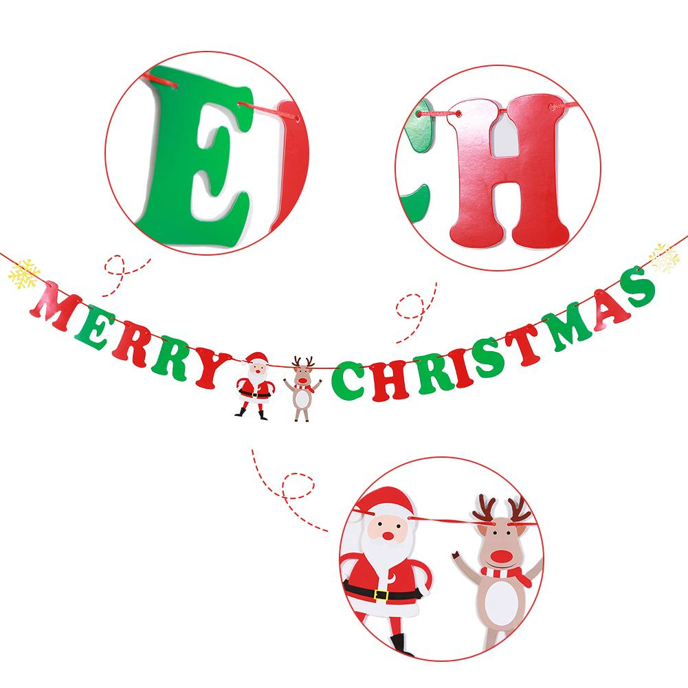 (26-tlg. Set) Merry Christmas Girlande Weihnachts Party Dekoration Pompon's / Papierfächer / Tortenstecker - Rot / Grün / Weiss