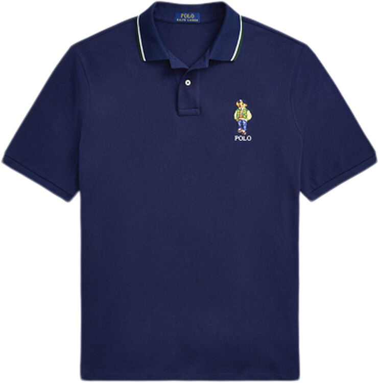 Polo Ralph Lauren Classic Fit Polo Bear Mesh Polo Shirt F24 newport navy vrsy bear