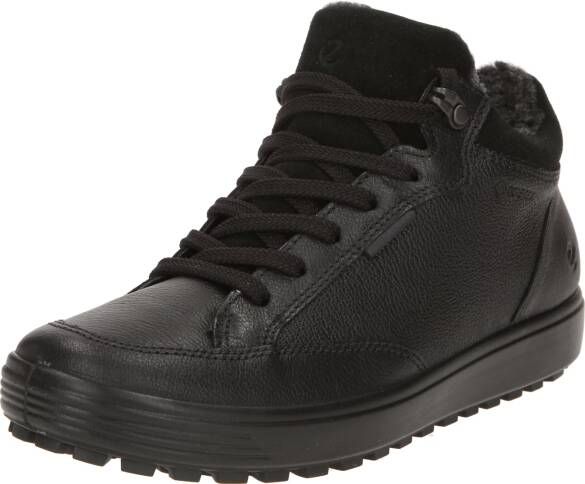 ECCO Soft 7 Tred W Veterboots zwart Leer Sneakers Unisex