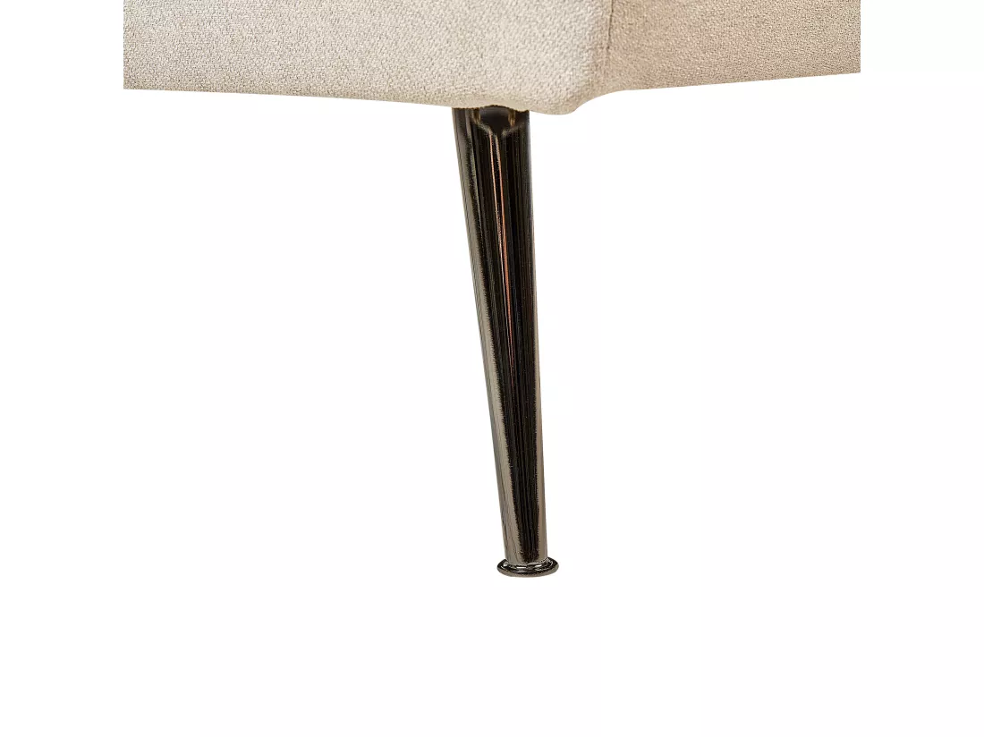 Divan côté droite en tissu beige RIOM