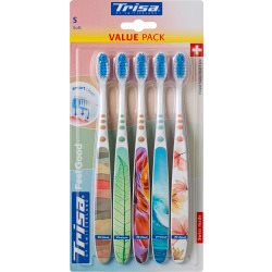 TRISA Feelgood Zahnbürste<br>5 Stück, Blister, soft