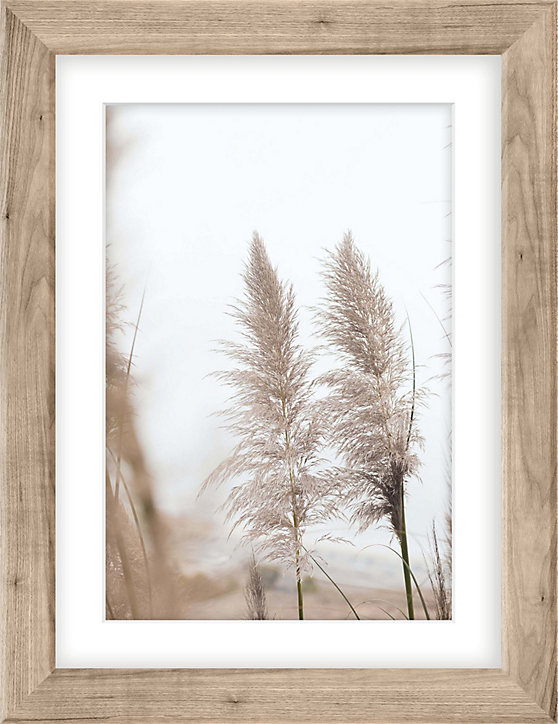 Photo encadrée adhésive Vinyl Way pampas crème L.30 x l.39 cm