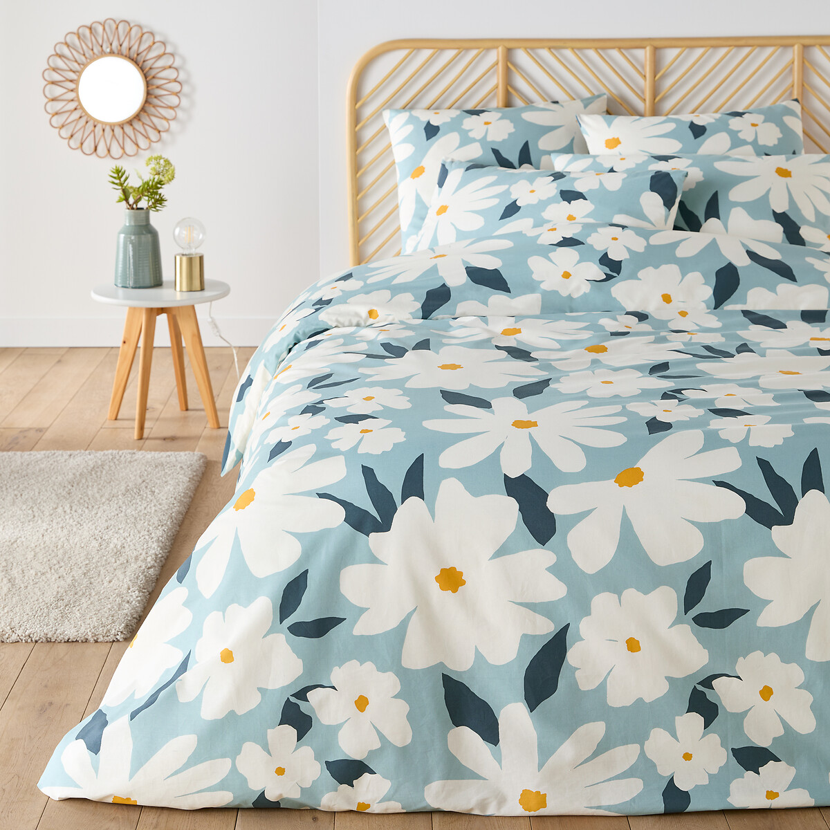 SO'HOME<br>Conjunto de cama de algodão, fronha quadrada, Chandra