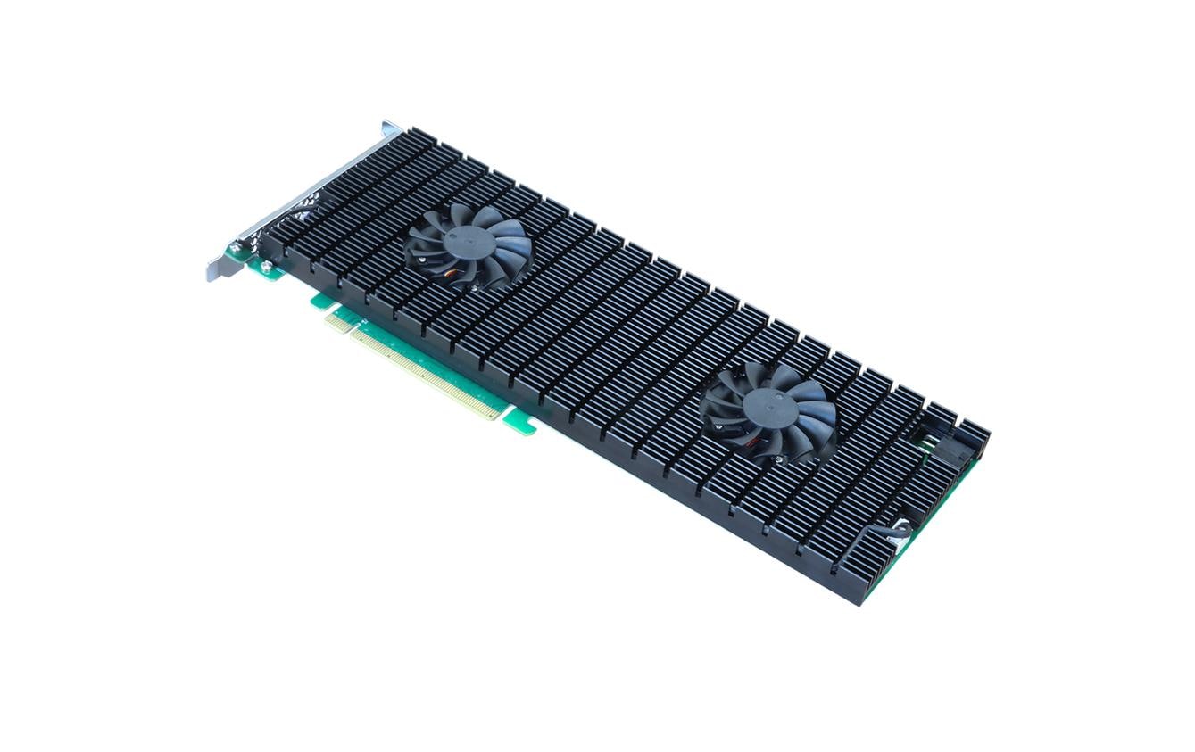 Host Bus Adapter Rocket 1108A PCI-Ex16v3 - 8x M.2 NVMe<br>PCIe 3.0 x16 8-Port M.2 NVMe HBA – Leistungsstarke 8-Kanal PCIe Gen3 M.2 NVMe Verbindungslösung